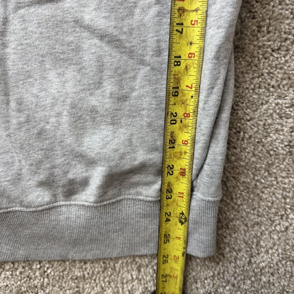 True Religion Sweatshirt Mens Medium Gray Fleece Crewneck Horseshoe Logo